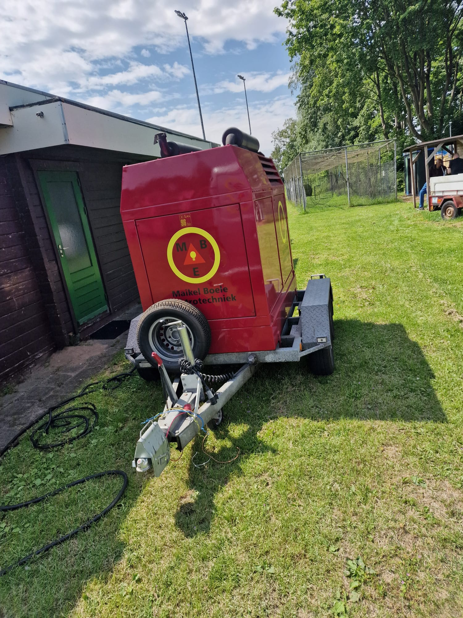 Tijdelijke stroomvoorziening voor evenement